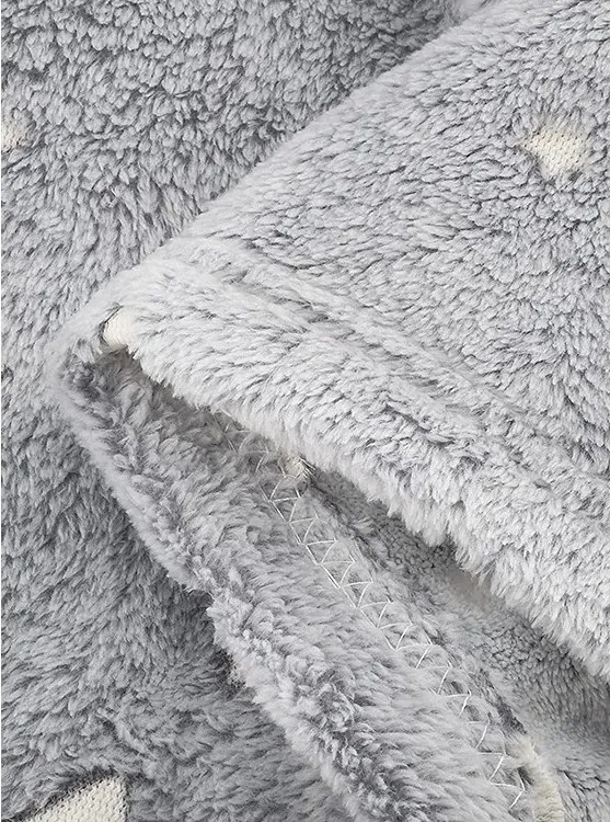 Világító takaró ujjakkal - szürke