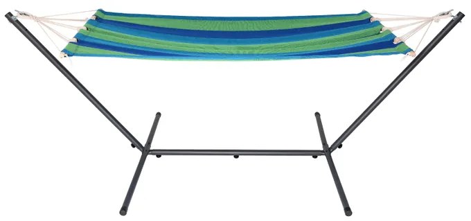 Deuba Hintaágy fém vázzal 200x80 cm - zöld