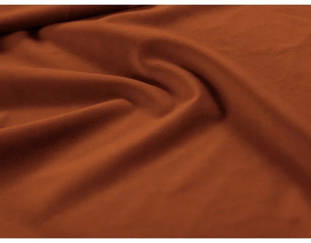 Téglavörös bársony kanapé modul (variálható sarok) Lupine – Micadoni