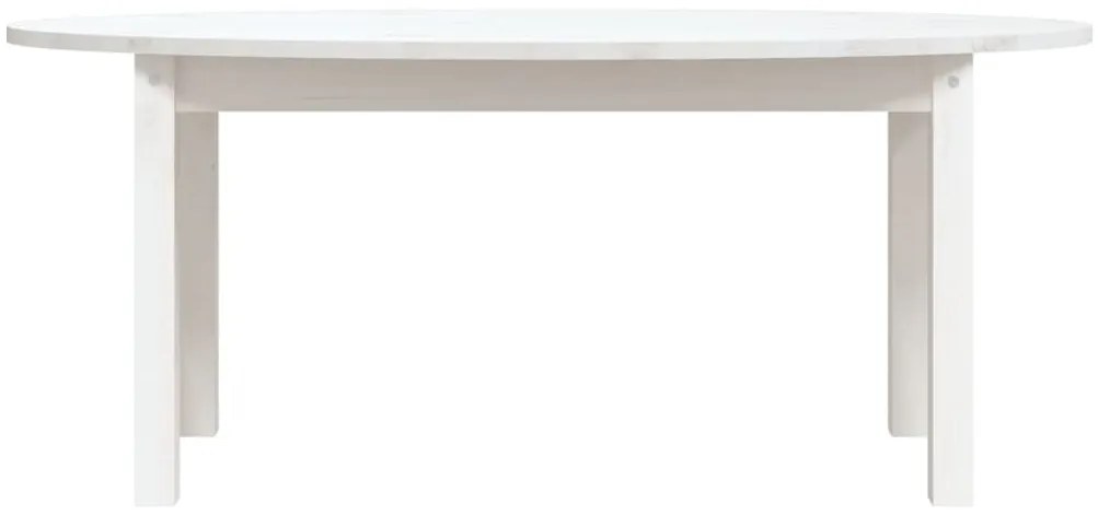 Fehér tömör fenyőfa dohányzóasztal 110 x 55 x 45 cm
