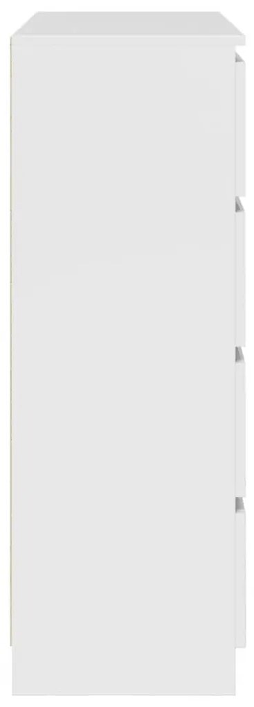 fehér szerelt fa tálalóasztal 100x35x99 cm