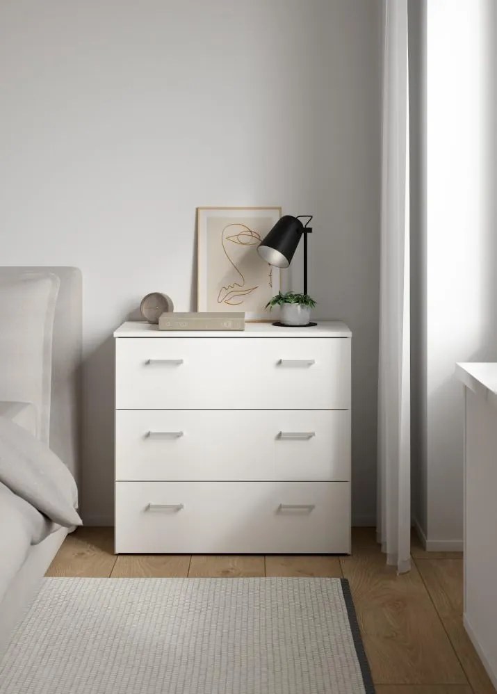Komód, fehér, GARBO 3