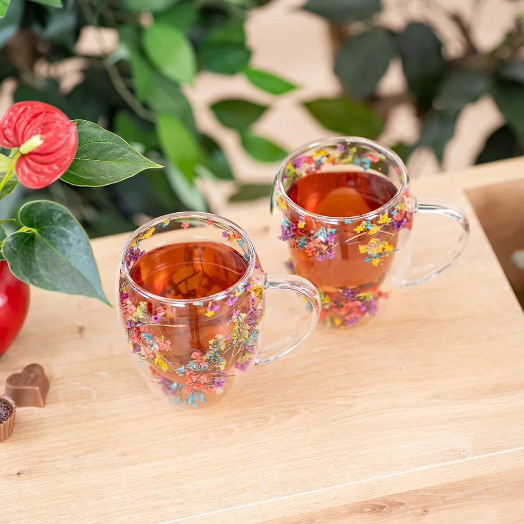 4Home Hot&Cool Flowers thermo pohár 350 ml, 2 db