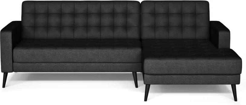 Boston antracitszürke kanapé, jobb oldali kivitel - Prêt à Meubler Classics