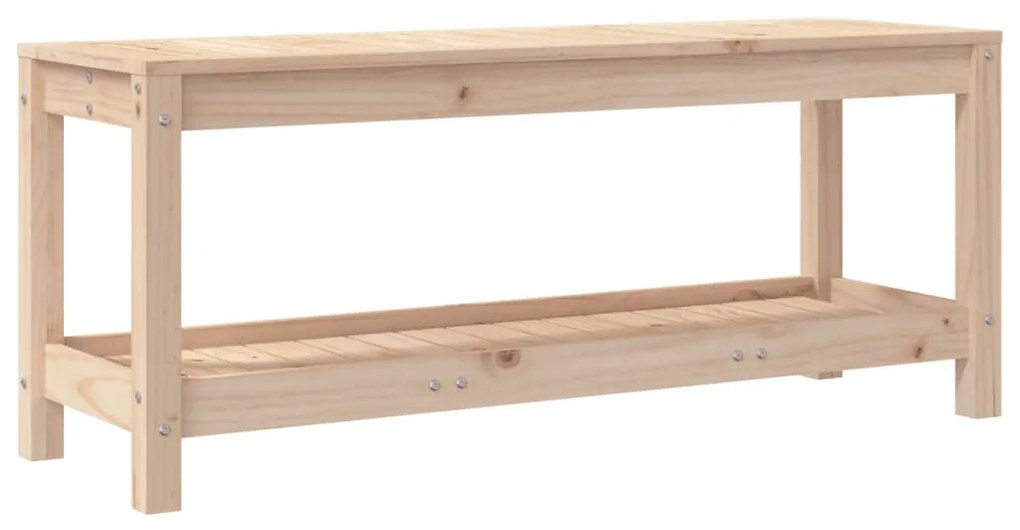 tömör fenyőfa kerti pad 108x35x45 cm