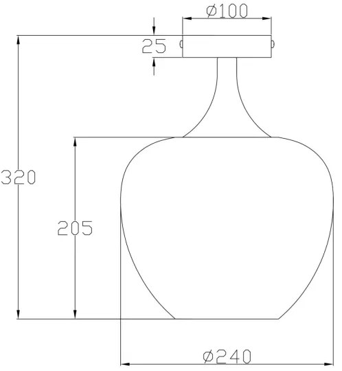 Globo 15548DK - Mennyezeti lámpa MAXY 1xE27/40W/230V fehér/antracit