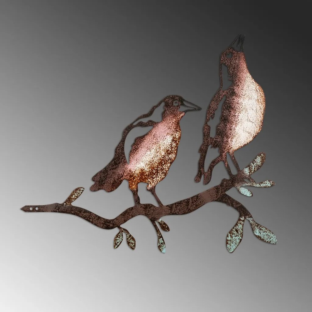 Bird fém kerti dísztárgy, 39×45 cm