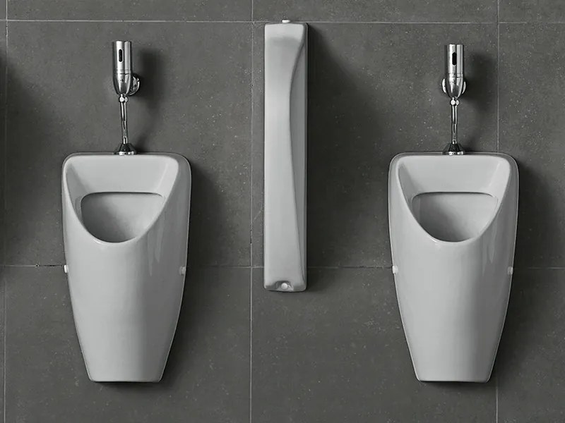 CeraStyle CITY - PISZOÁR - porcelán - HÁTSÓ vízbekötésű - szifonnal - 55 cm x 32 cm