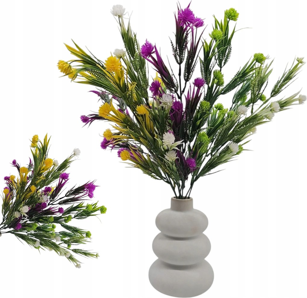 Bogáncs Mesterséges Dekorációs Kiegészítő Színkeverék 1211-198 50 x 15 cm 12 db