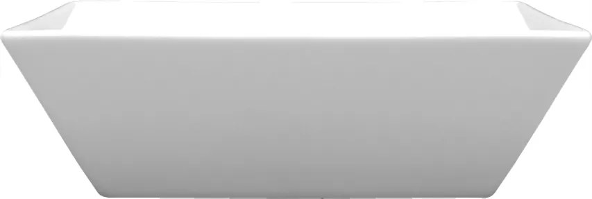 Lubiana Classic Saláta tálaló Snackekhez Fehér Négyzet alakú tál 23 cm