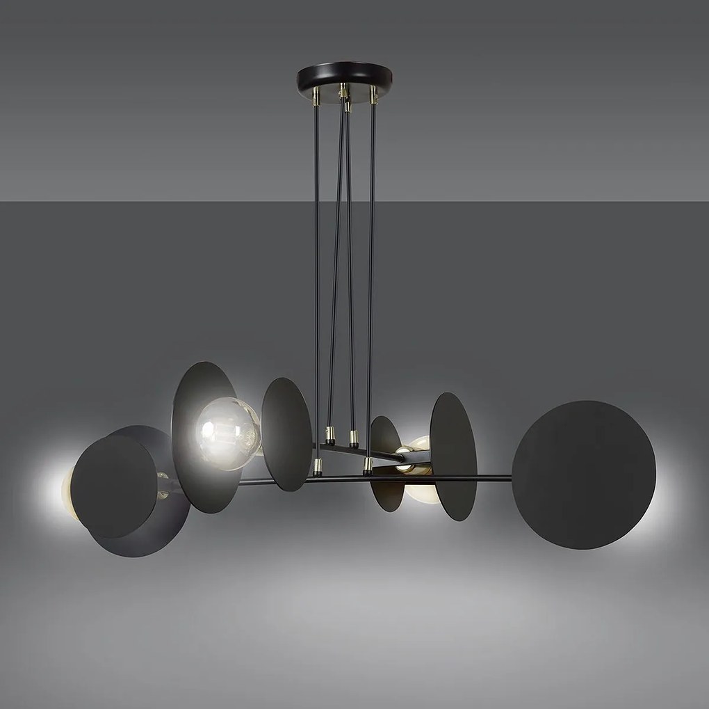 Emibig modern függeszték idea fekete emi792/4