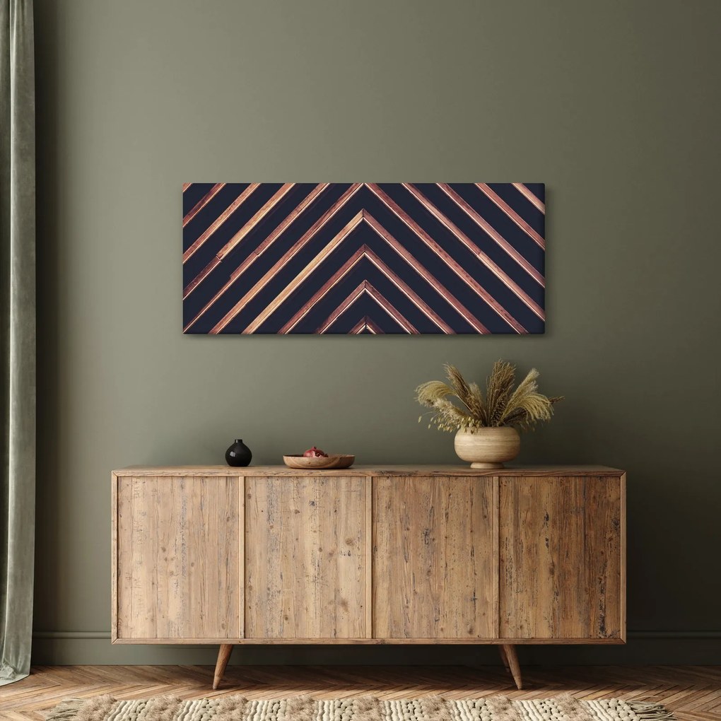 Egy fa motívum képe fekete alapon (120x50 cm)