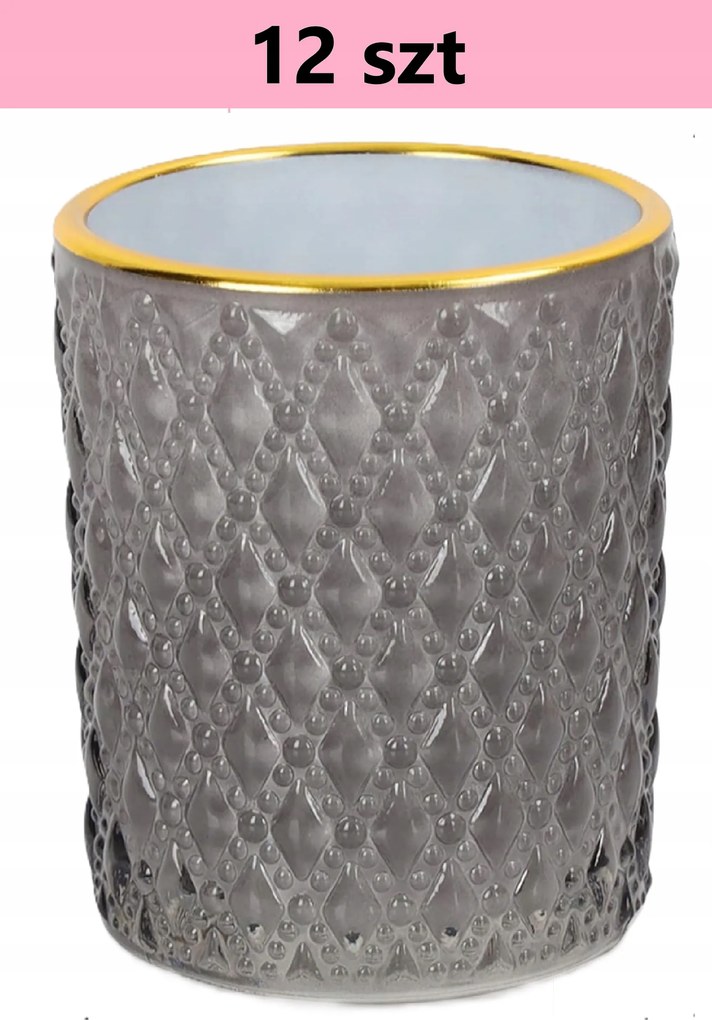 Üveg Gyertyatartó Pohár Készlet Gyertyaöntőhöz 12 x 120 ml