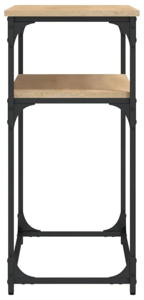 sonoma tölgy színű szerelt fa dohányzóasztal 100x35,5x75 cm