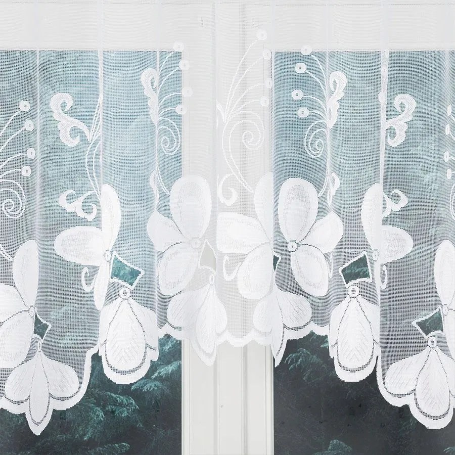 Mg Függöny 5099M jacquard ív 300x120cm Kész M Szalaggal