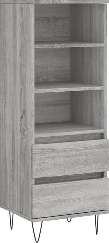 vidaXL szürke sonoma szerelt fa magasszekrény 40 x 36 x 110 cm