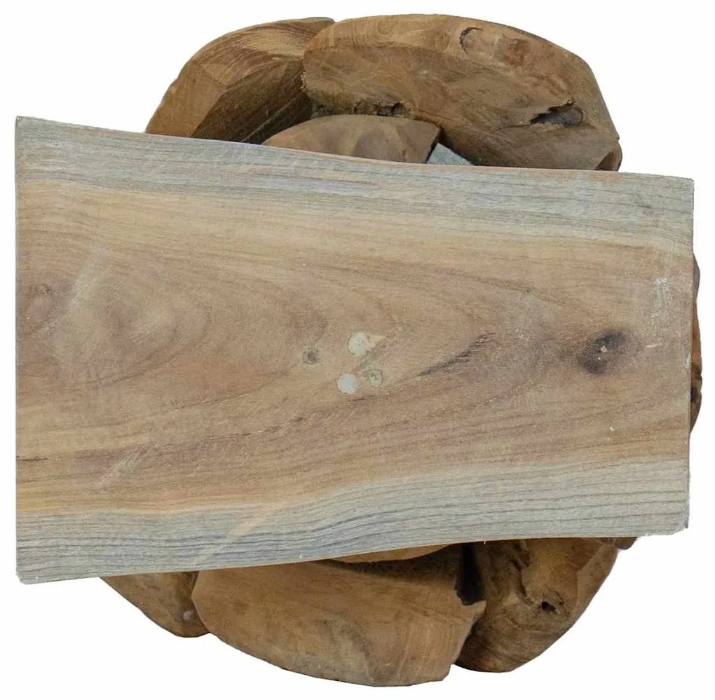 Karácsonyfa állvánnyal Barna 60 cm Tömör tíkfa