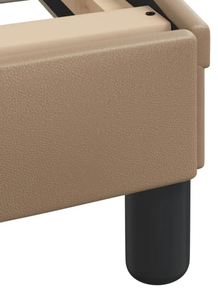 cappuccino színű műbőr ágykeret matrac nélkül Zadar 120x200 cm