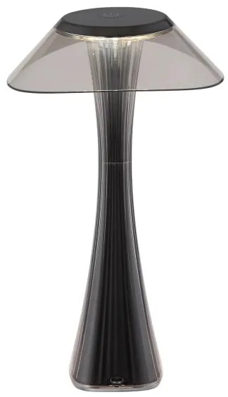 Globo 21025S-LED Dimmelhető Asztali lámpa tölthető AMBRA LED/2,5W/3,7V 2700K/4500K/6500K fekete