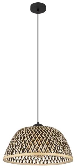 Globo 15767H1 - Csillár zsinóron COLLY 1xE27/15W/230V bambusz
