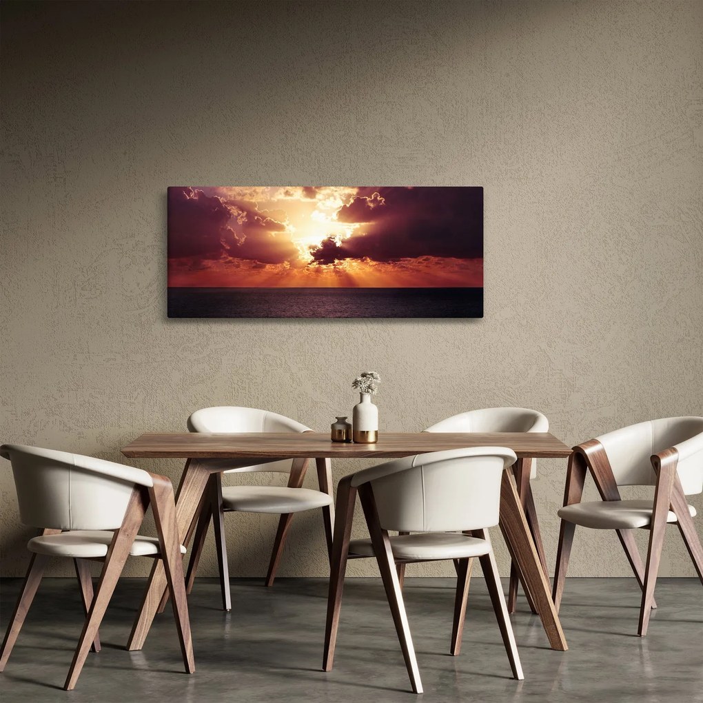 A nap képe a felhők mögött (120x50 cm)