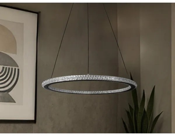 LED fényerőszabályozható csillár kábelen LED/90W/230V 3000-6500K átm. 60 cm + távirányító