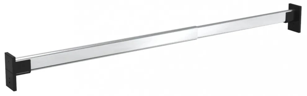 4 db ezüst teleszkópos gardróbsín 58-100 cm