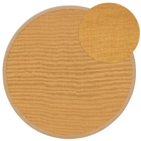 Szizál szőnyeg Sana Beige o 150 cm kör alakú