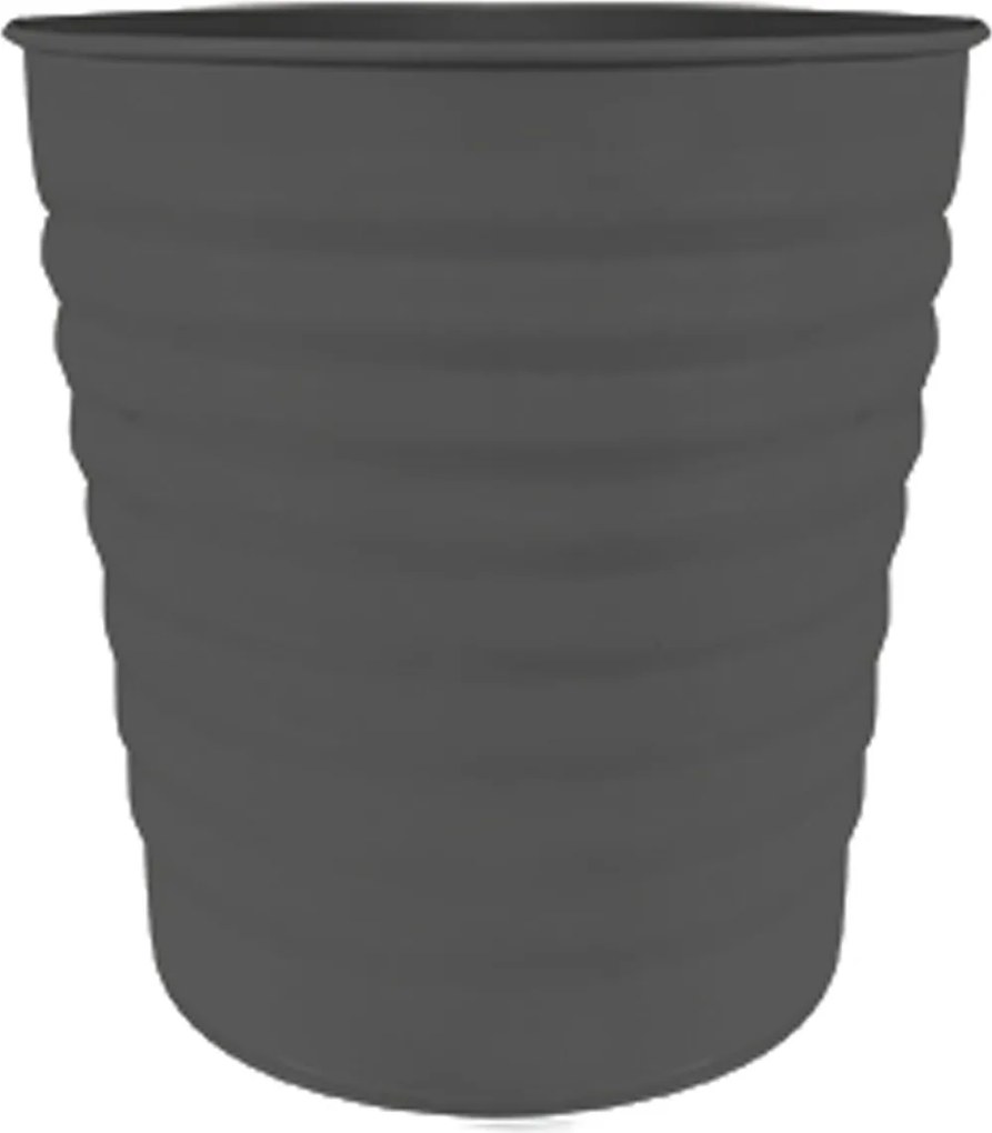 Luana fém kaspó, 20 x ø:20 cm, antracit