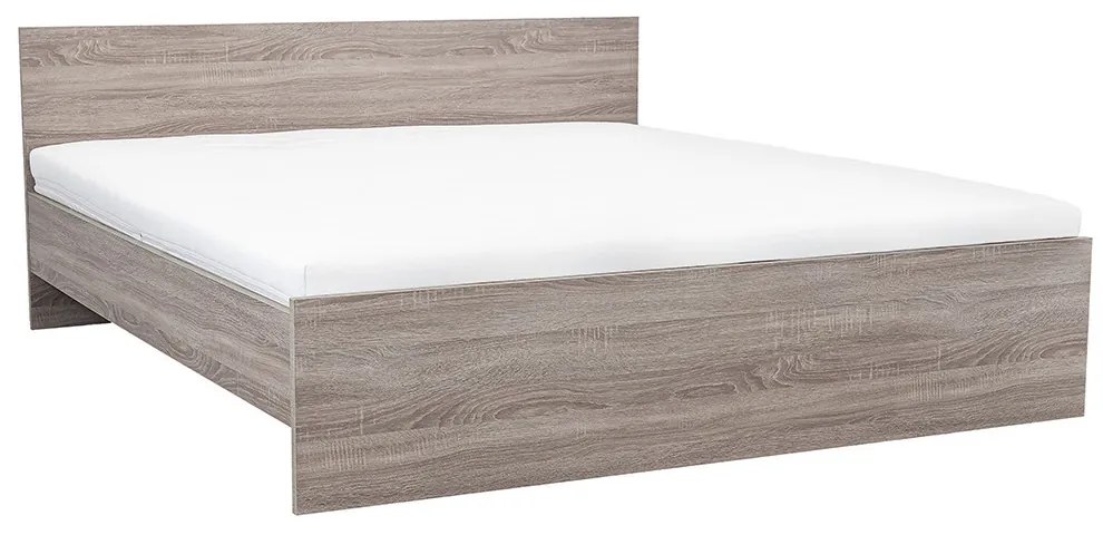 Miami franciaágy ágyneműtartó nélkül 180x200 cm yorki tölgy-yorki tölgy