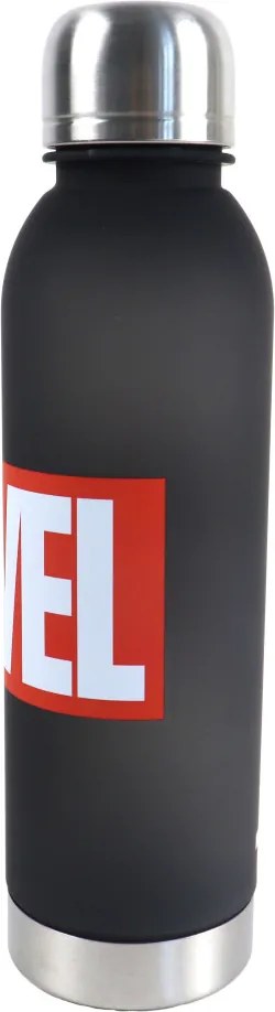 Marvel Black műanyag kulacs csavaros kupakkal 750 ml
