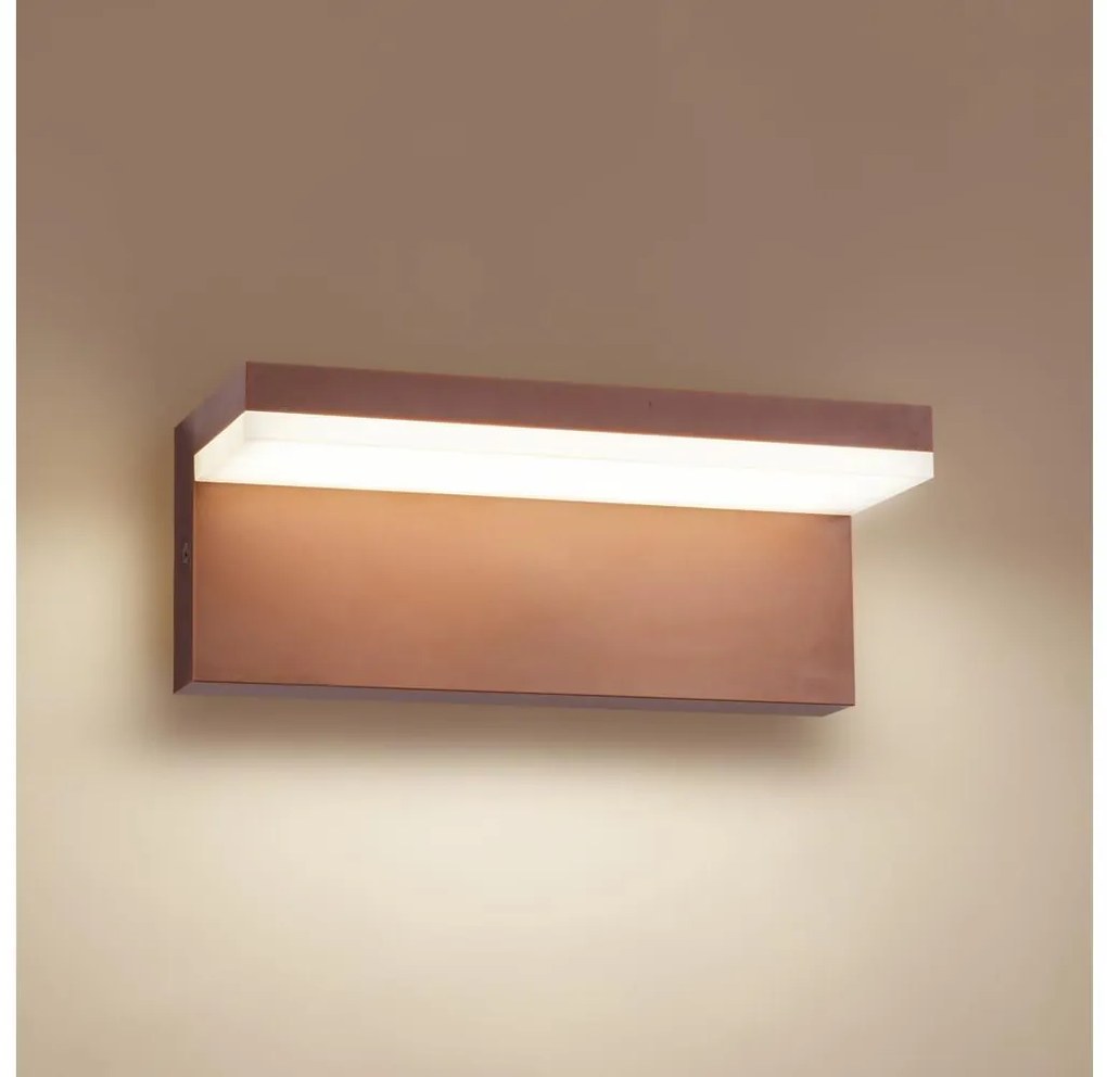 Brilagi - LED kültéri fali lámpa TESSI LED/10W/230V barna IP54