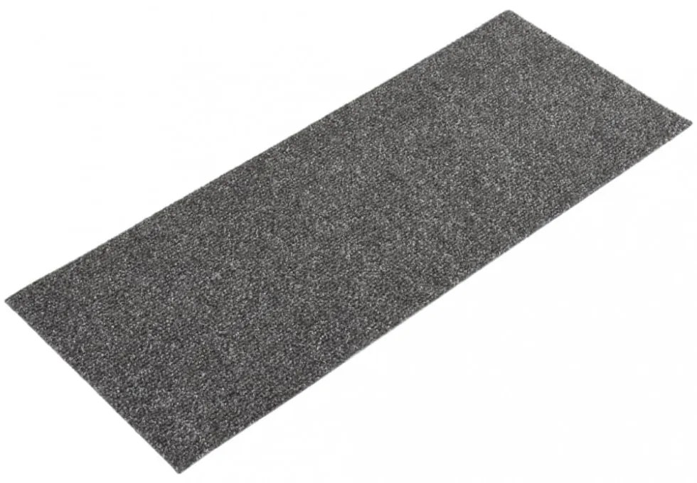 15 db antracit négyszögletes öntapadó lépcsőszőnyeg 60 x 25 cm