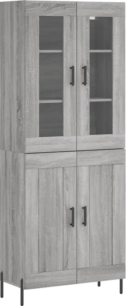 vidaXL szürke sonoma szerelt fa magasszekrény 69,5 x 34 x 180 cm