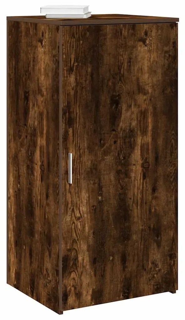 tároló szekrény füstös tölgy 50x45x103,5 cm szerelt fa