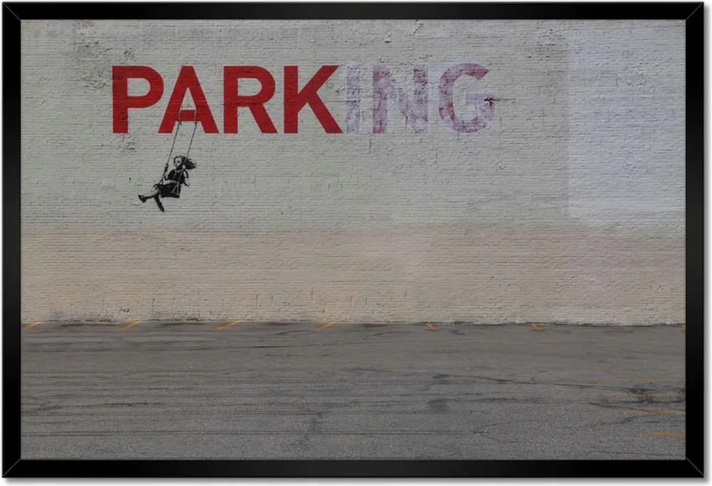 Poszterek keretben 60x40 Banksy PARKing