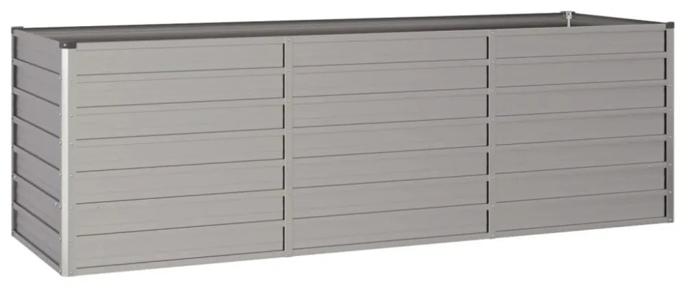 rozsda színű corten acél kerti magaságyás 240 x 80 x 77 cm