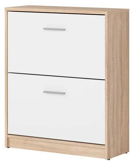 Cipőtároló (cipősszekrény) Nepo Plus 29 (szonoma tölgy + fehér) . 1098399