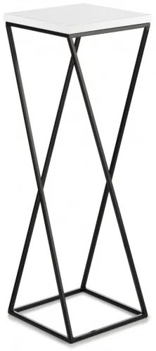 LOFT virágtartó állvány 70x24 cm fekete/fehér