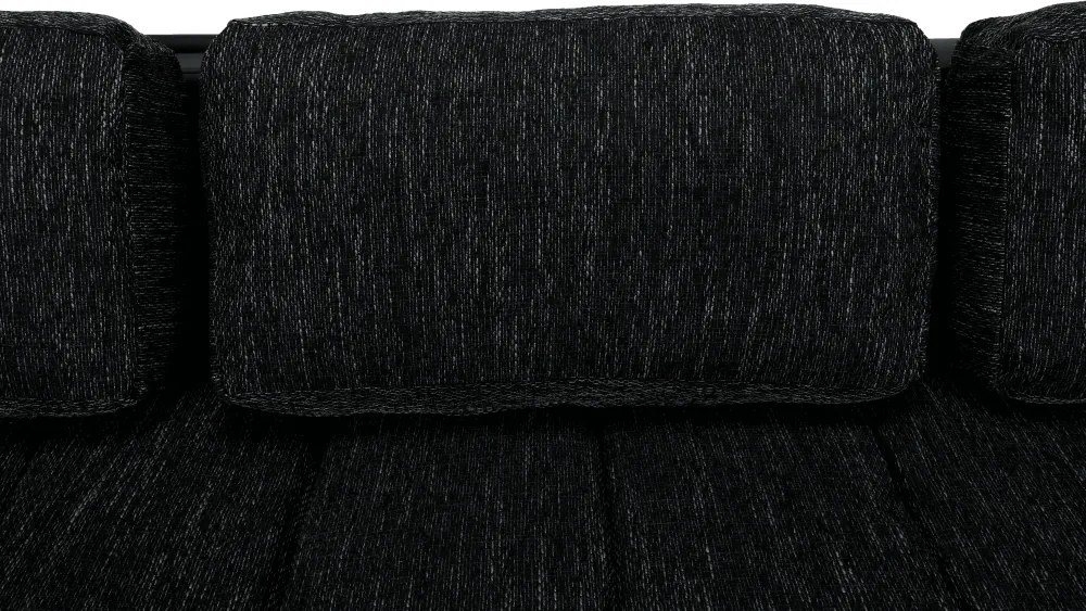 Ülőgarnitúra, fekete/fekete melír, TONIKS