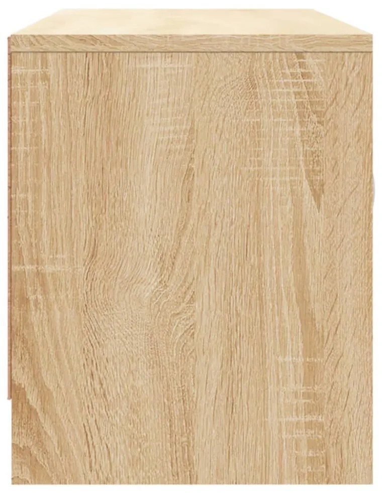 sonoma tölgy színű szerelt fa fali TV-szekrény 102x30x37,5 cm