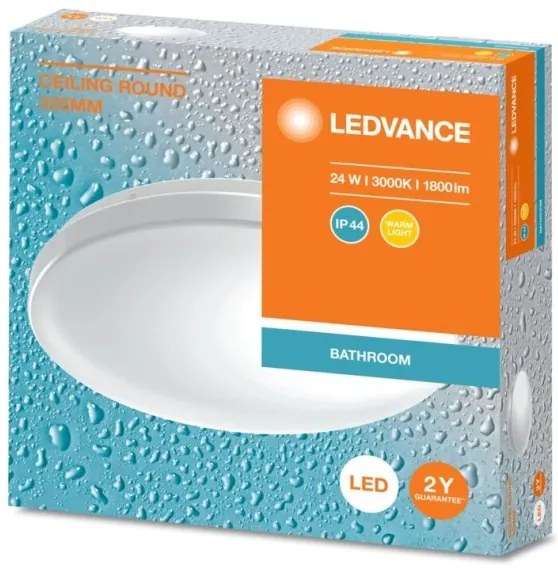 Ledvance - LED Fürdőszobai mennyezeti lámpa CEILING ROUND LED/24W/230V 3000K IP44