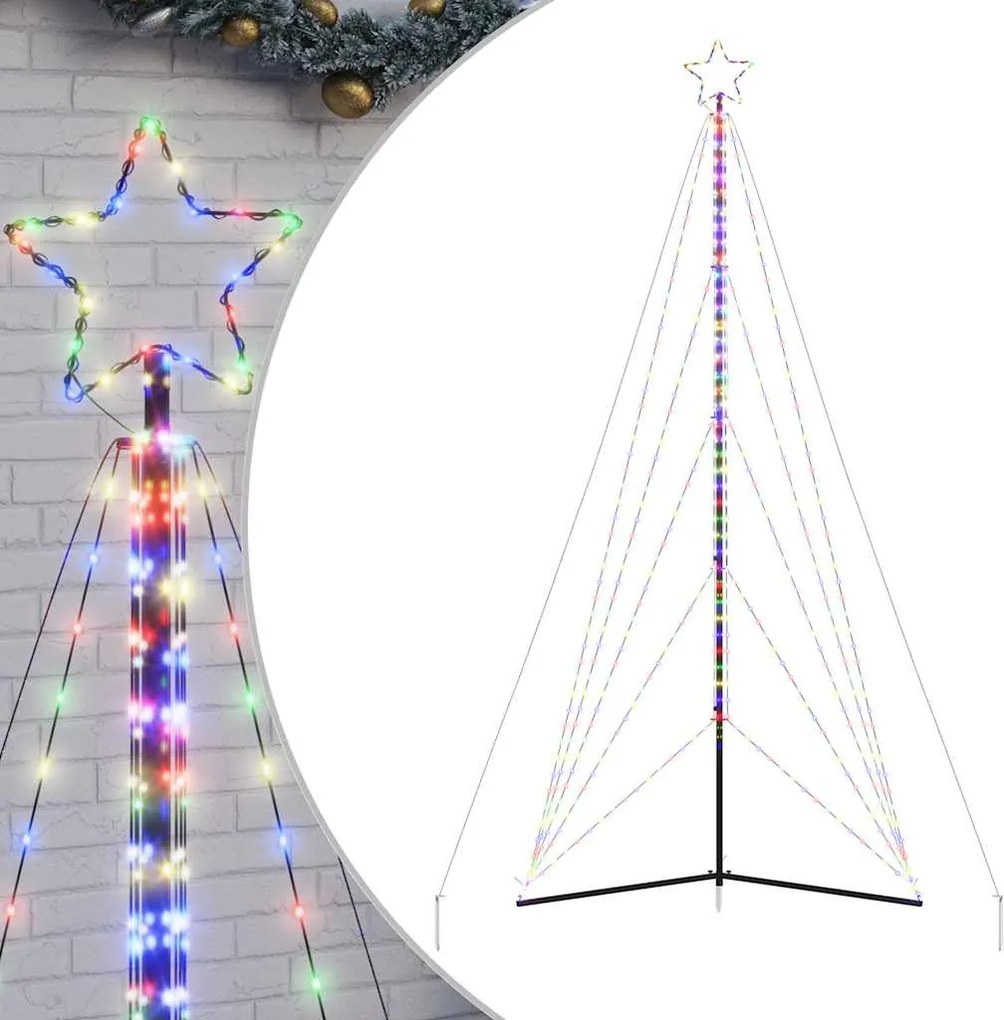 vidaXL színes LED karácsonyfa 615 LED 404,5 cm