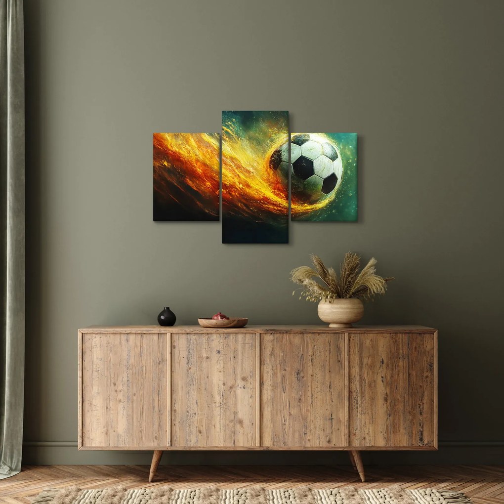Kép - Focilabda repülés közben (90x60 cm)