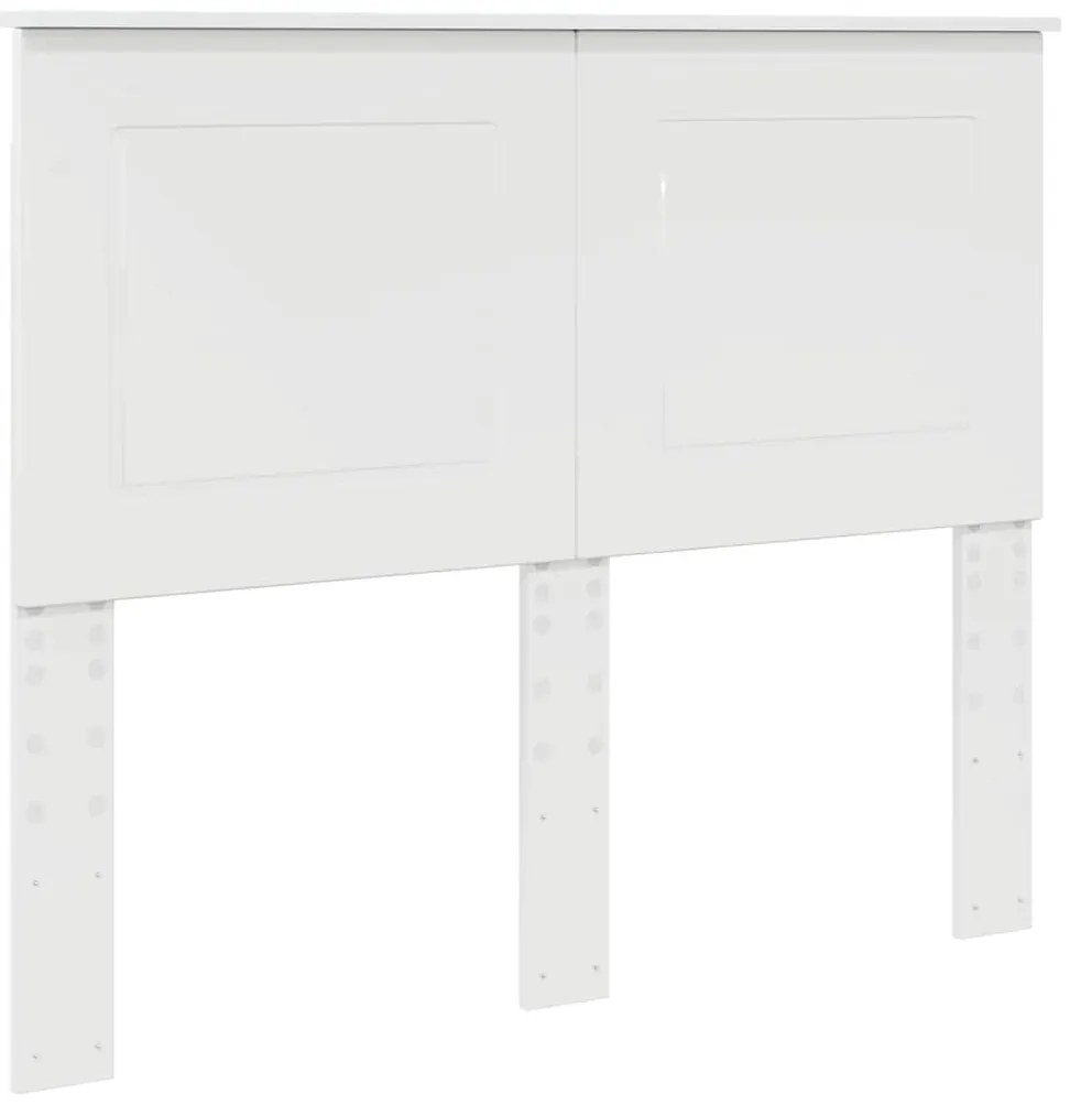 Fejtámla fejtámlával Fényes Fehér 135 cm Faanyag