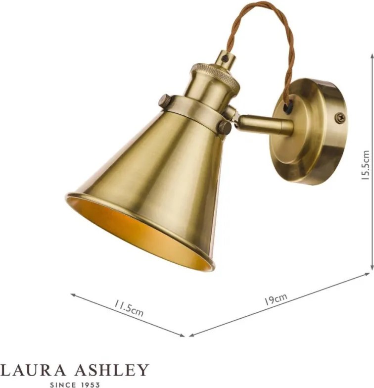 Laura Ashley Rufus 3756155-Q Fali lámpa 1x40W/E14 IP20