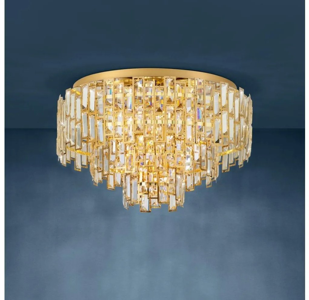 Eglo 39611 - Mennyezeti lámpa CALMEILLES 10xE14/25W/230V á. 63 cm