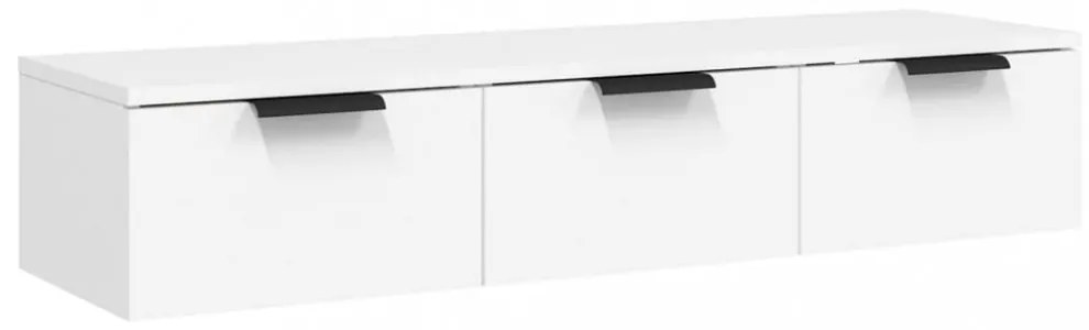 fehér szerelt fa faliszekrény 102 x 30 x 20 cm