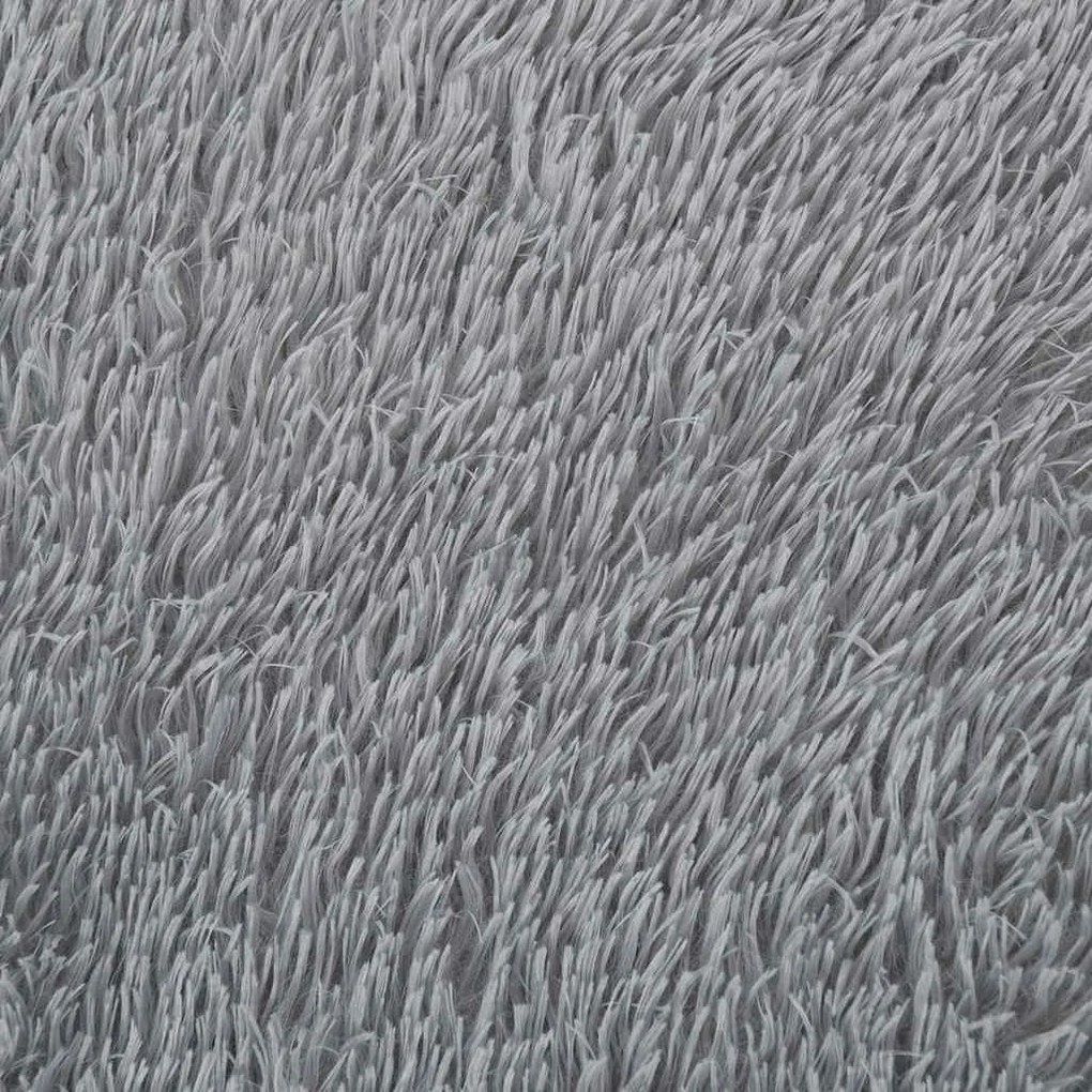 ezüstszürke hosszú szálú NAVARRA bozontos szőnyeg 300x200 cm
