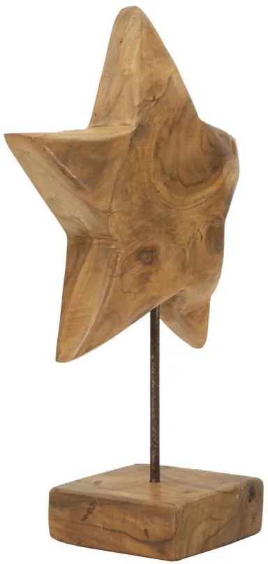 Teak csillagszobor 28x1242cm